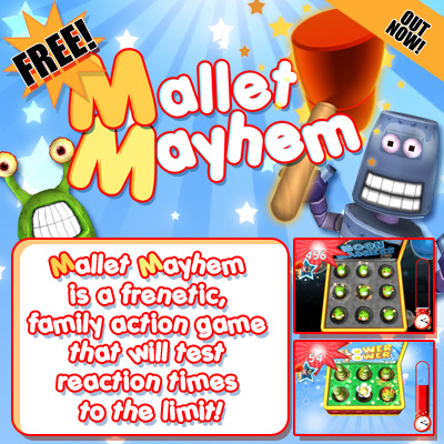 Mallet Mayhem - game app for ipad, iphone, android, PC